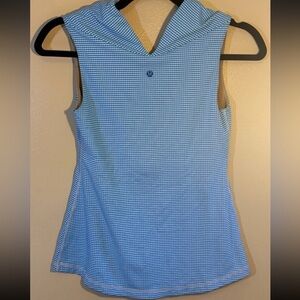 Lululemon, Pastel Blue Gingham Tank Top, Women’s Athelesiure Size M